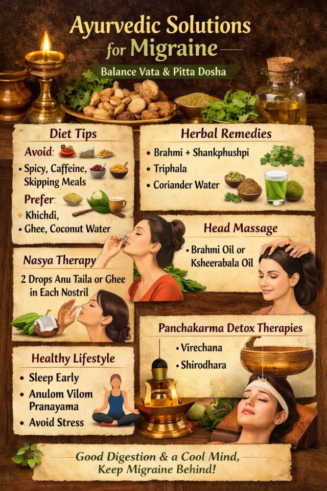 Migraine Therapy In Ayurveda
