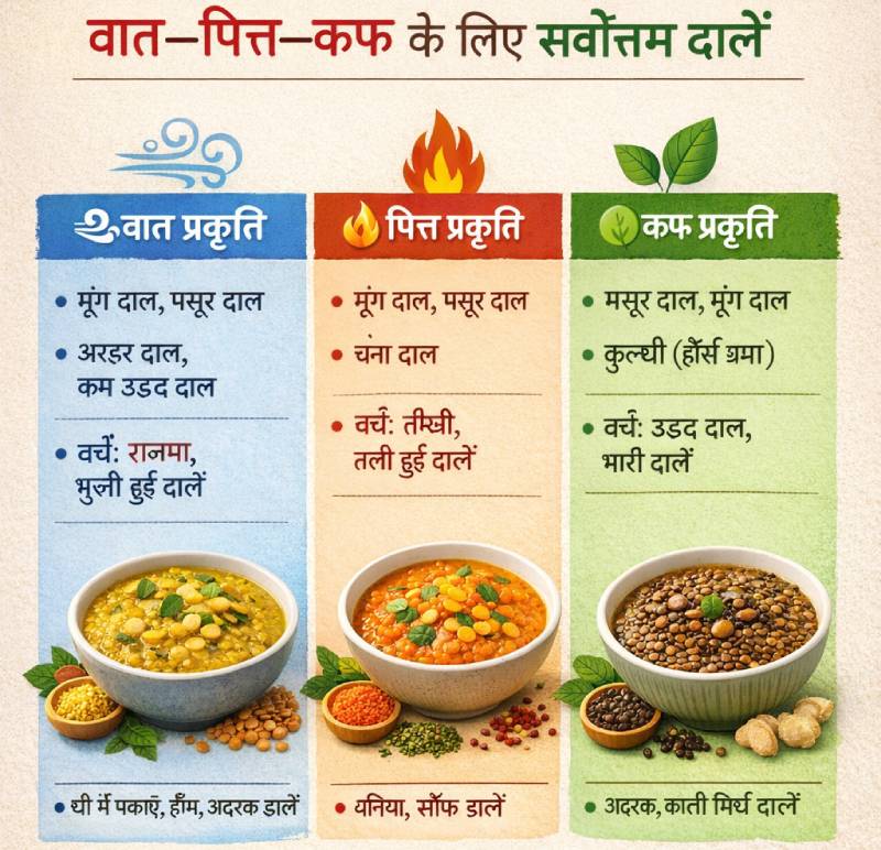 Pulses for Vata Pitta Kapha