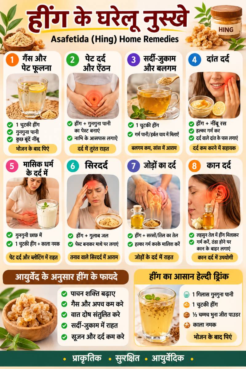 Asafetida Hing Home remedies
