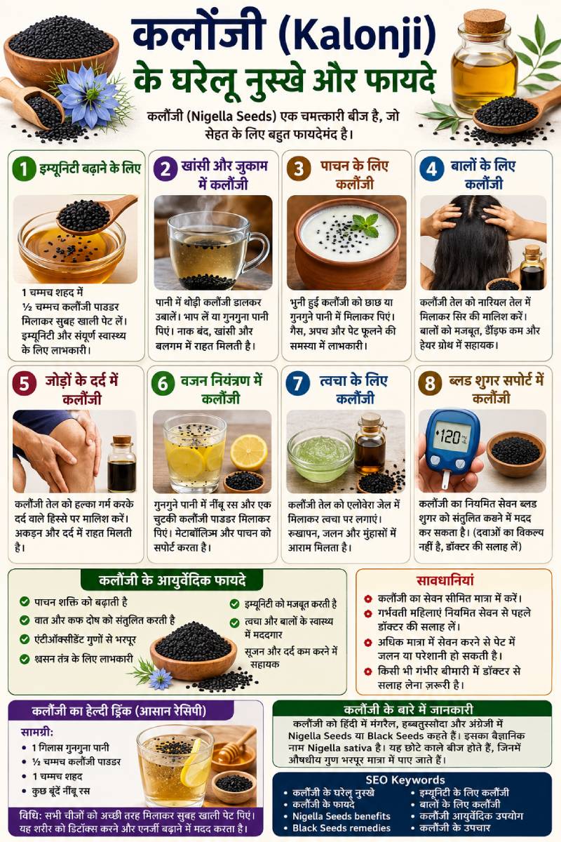 Kalonji Nigella Seeds Remedies